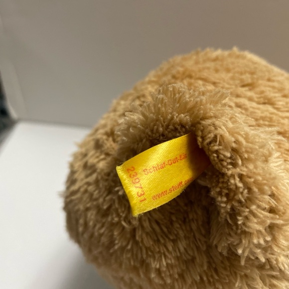 Steiff Sleep Well Bear Gray Tan Stripe GUC - Picture 4 of 9